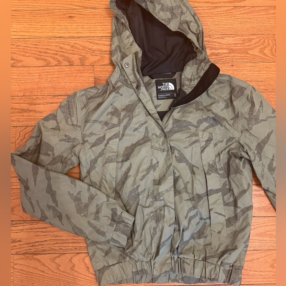 The North Face Olive Camouflage Jacket